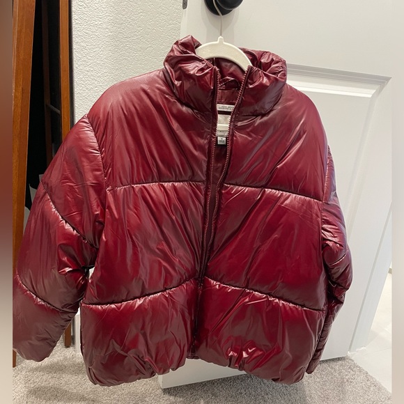 Target A New Day Dark Red Puffer Sz M - Picture 1 of 3